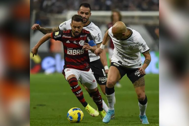 Corinthians x Flamengo - Foto Reprodução do Twitter